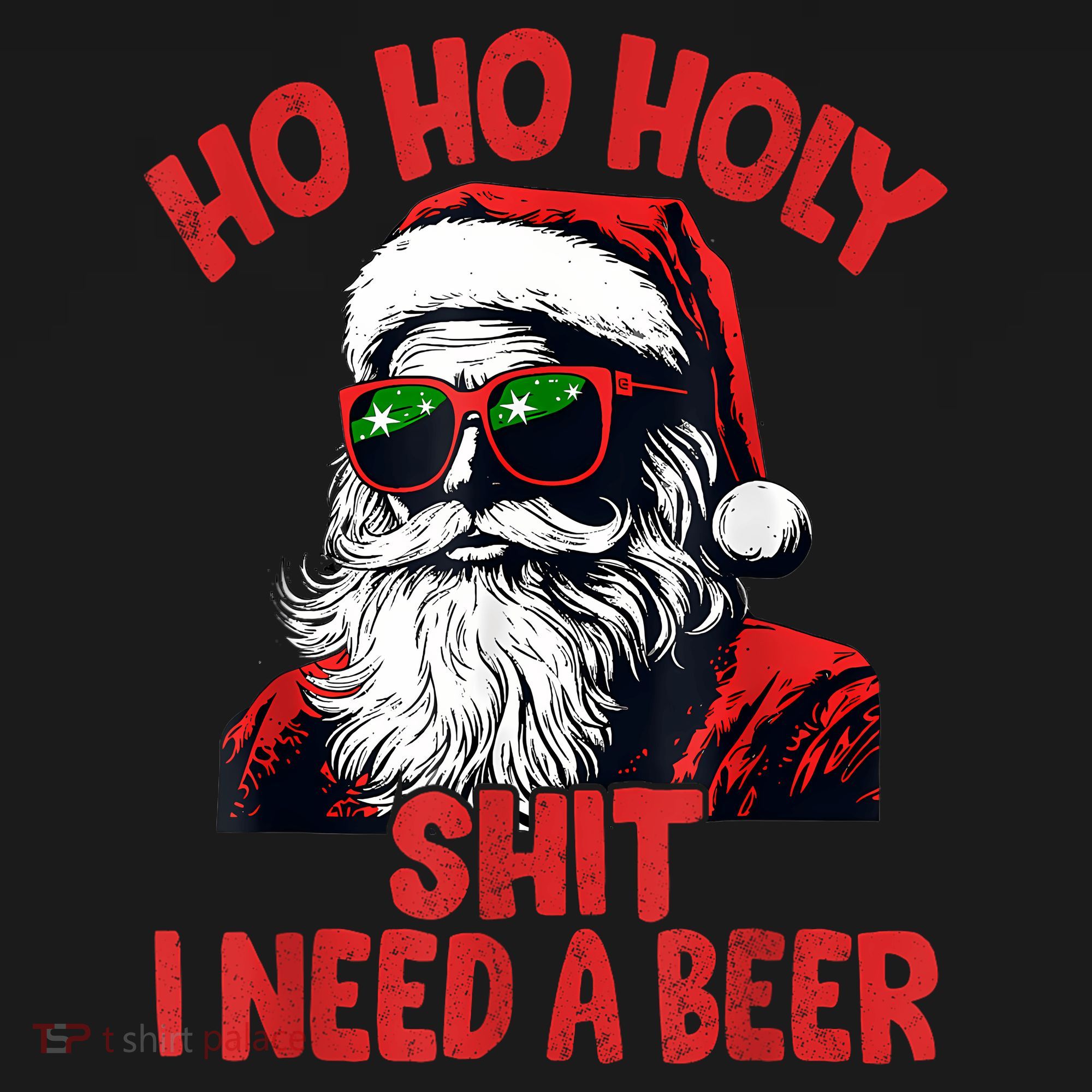 Ho Ho Holy Shit I Need A Beer Funny Santa Christmas Drinking Ornament