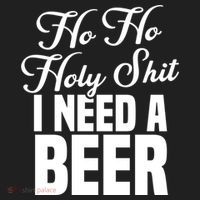 Ho Ho Holy Shit I Need A Beer Funny Christmas Ing Gift Meaningful Gift Beanie thumb 2