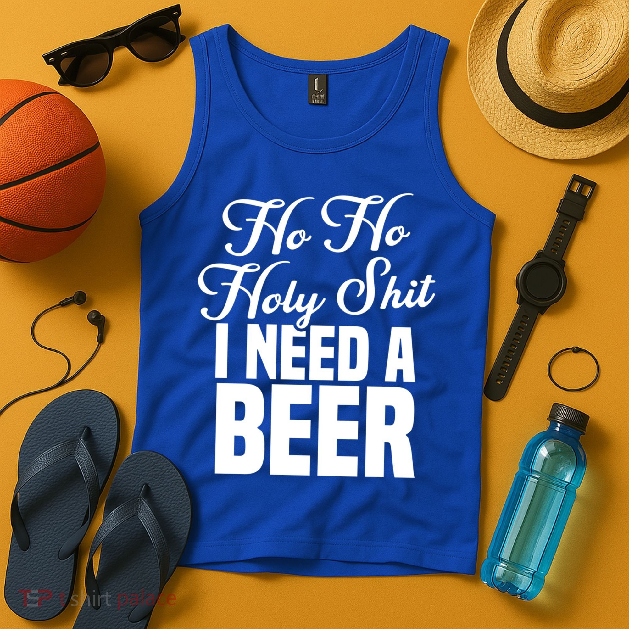 Ho Ho Holy Shit I Need A Beer Funny Christmas Ing Gift Meaningful Gift Tank Top