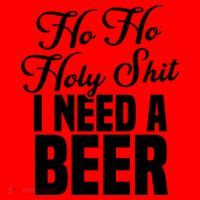 Ho Ho Holy Shit I Need A Beer Funny Christmas Ing Gift Meaningful Gift Santa Hat thumb 1