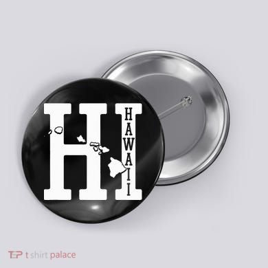 Hawaii Hi Hawaiian Islands Souvenir Gift Button