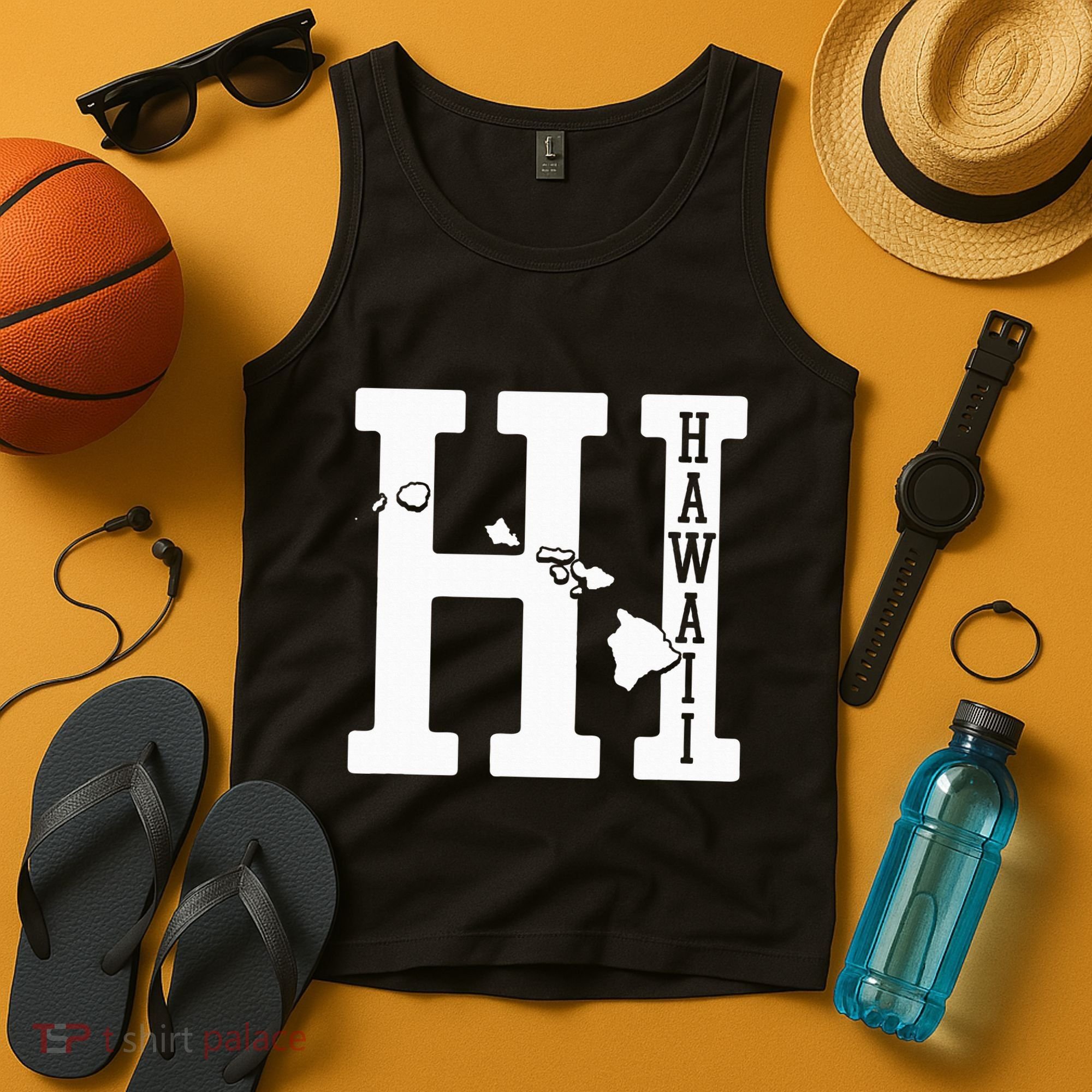 Hawaii Hi Hawaiian Islands Souvenir Gift Tank Top