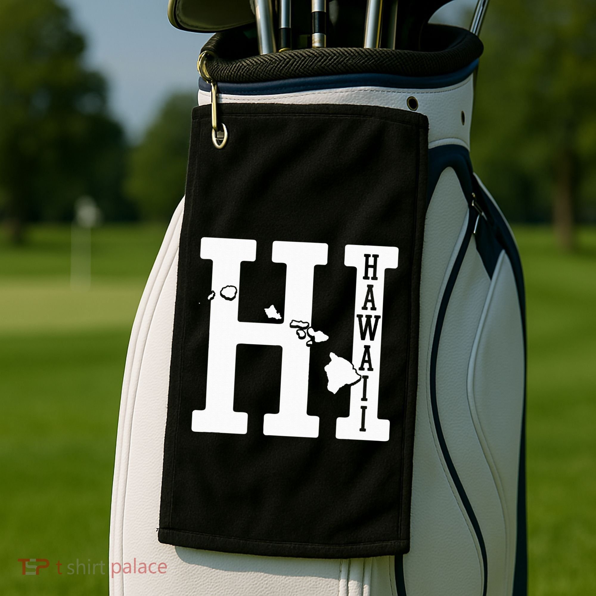 Hawaii Hi Hawaiian Islands Souvenir Gift Golf Towel