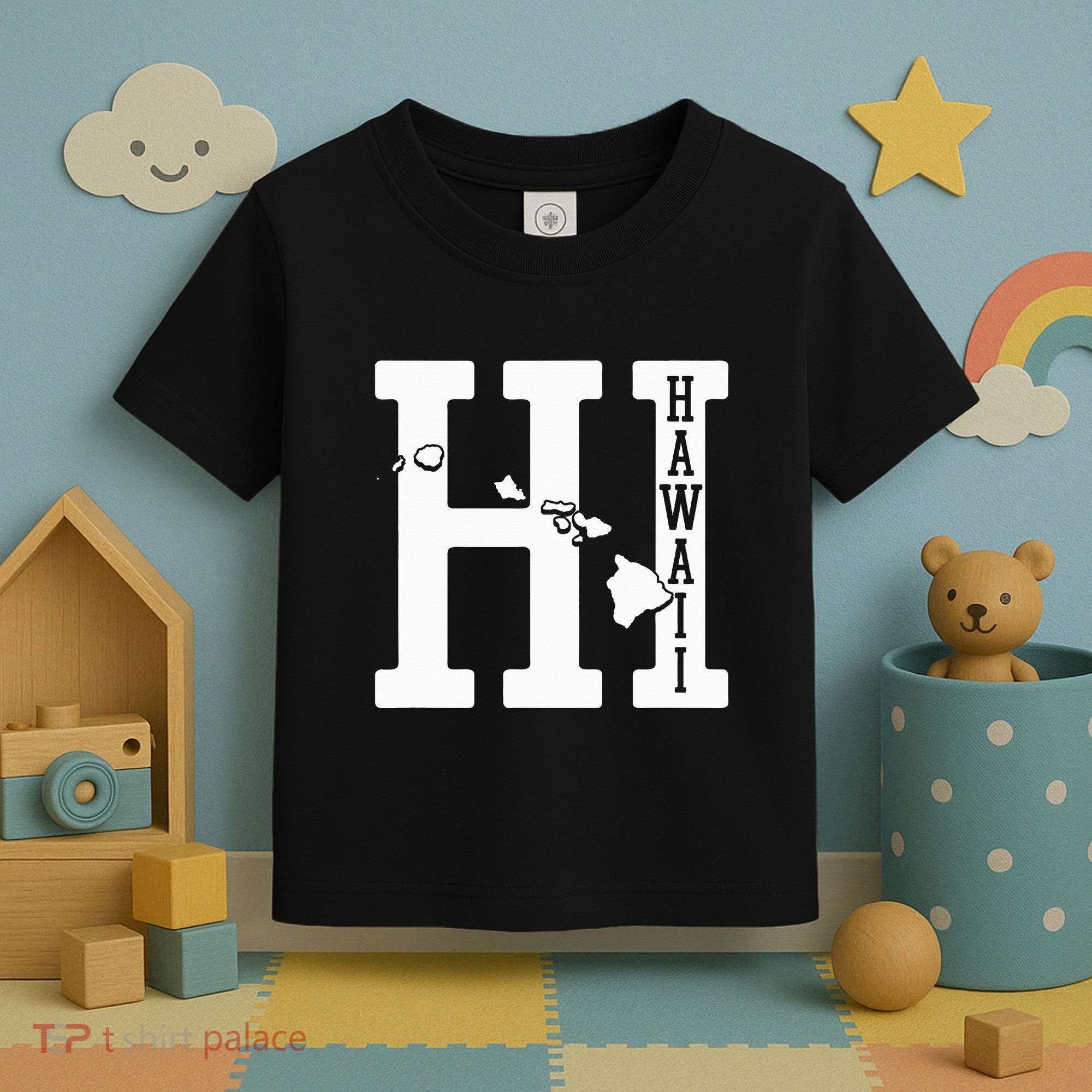 Hawaii Hi Hawaiian Islands Souvenir Gift Toddler T-Shirt