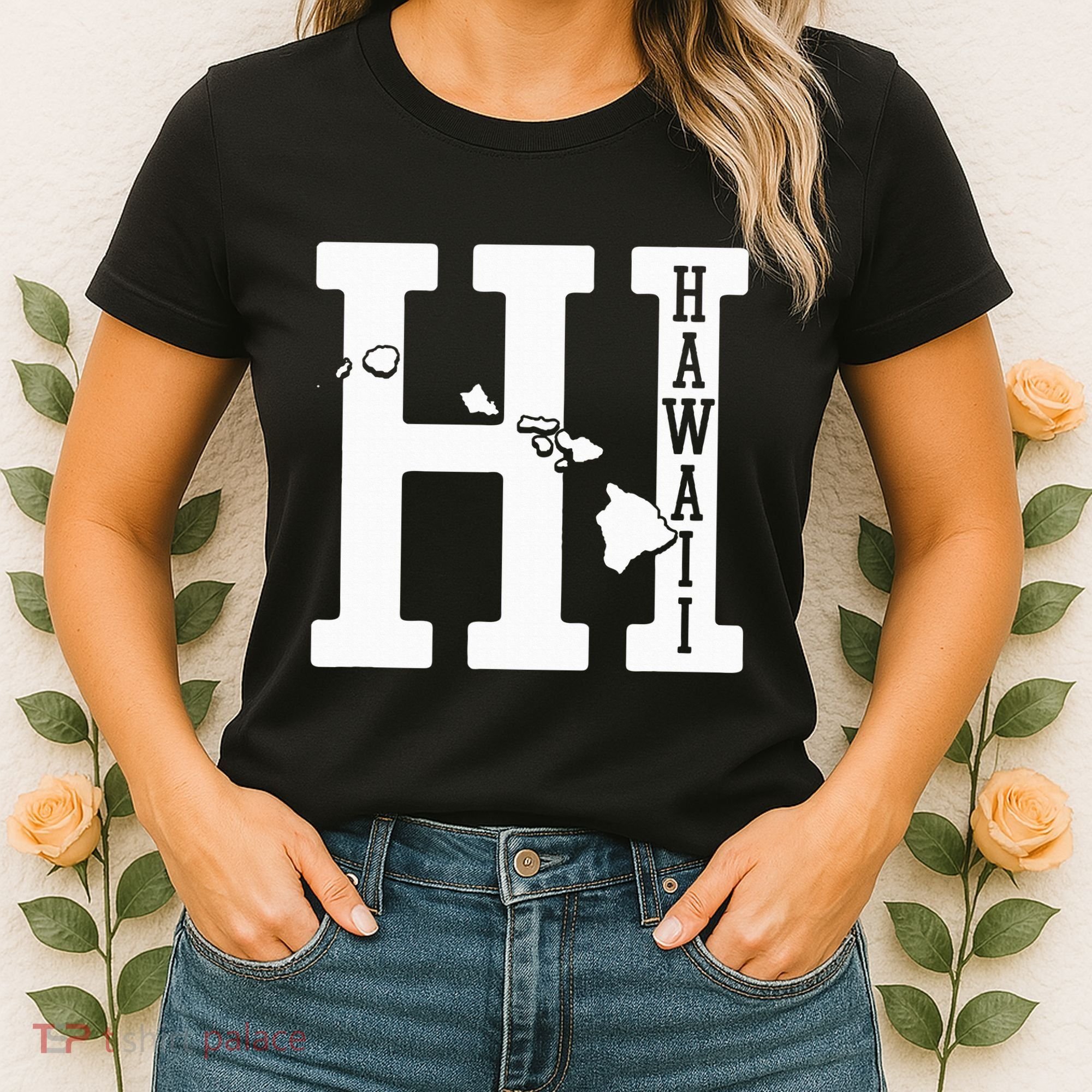 Hawaii Hi Hawaiian Islands Souvenir Gift Women's T-Shirt