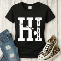 Hawaii Hi Hawaiian Islands Souvenir Gift Women's T-Shirt thumb 3