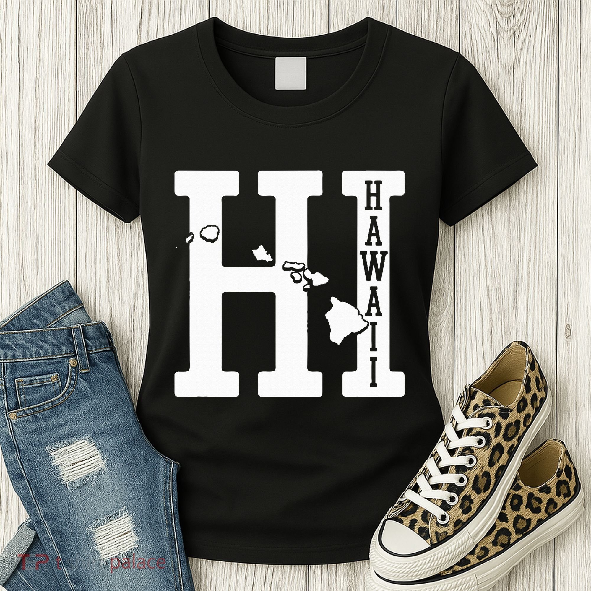 Hawaii Hi Hawaiian Islands Souvenir Gift Women's T-Shirt