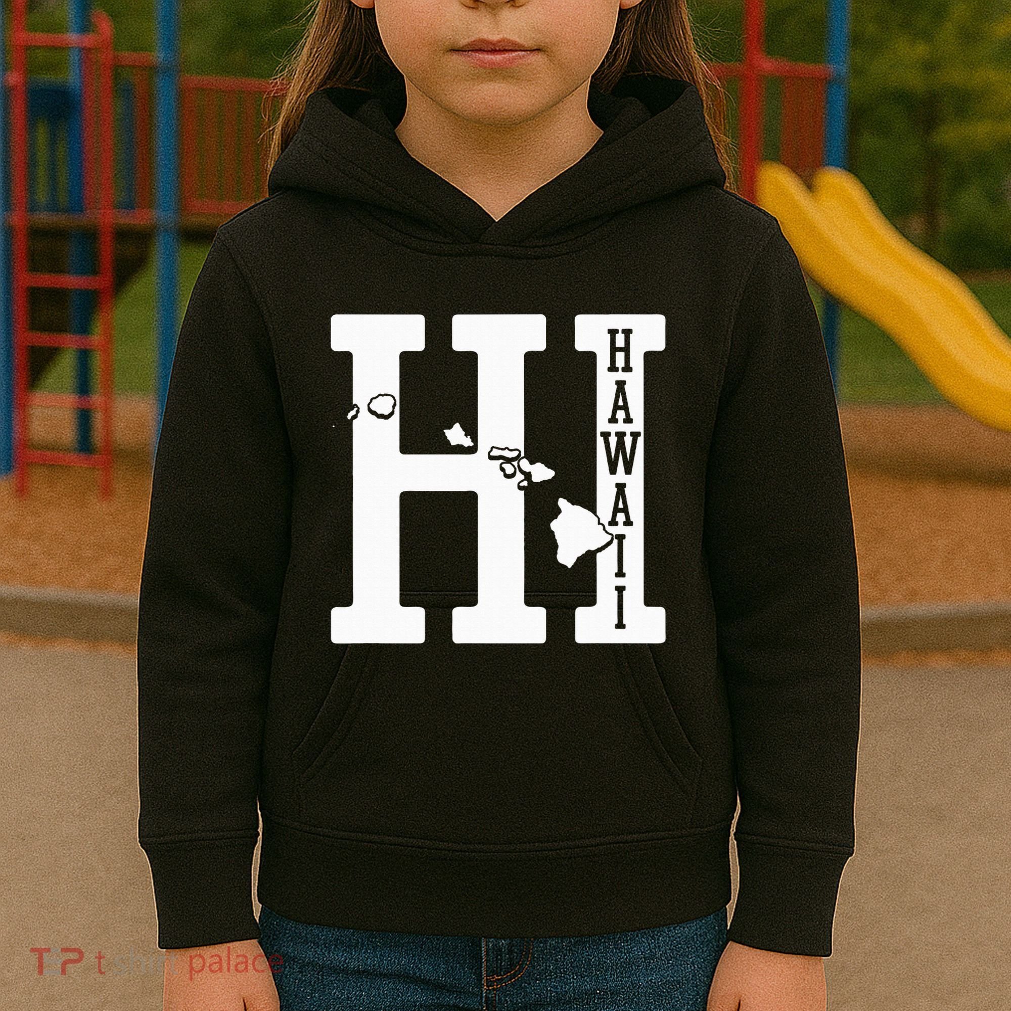 Hawaii Hi Hawaiian Islands Souvenir Gift Kids Hoodie