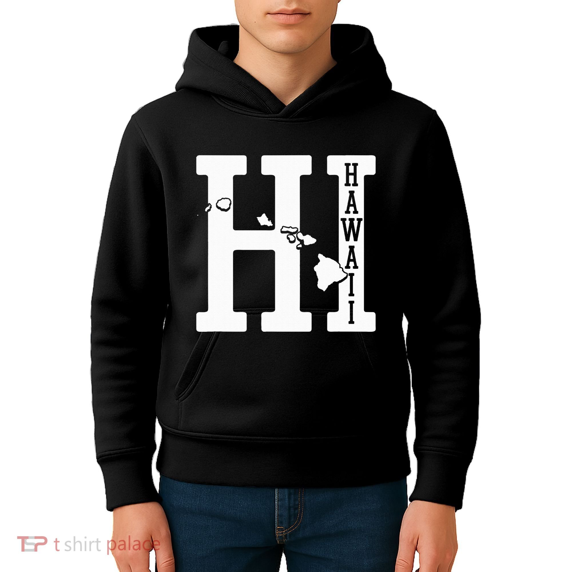 Hawaii Hi Hawaiian Islands Souvenir Gift Kids Hoodie