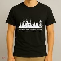 Hoa Hoa Hoa Hoa Hoa Cozy Season Twilight Lover Pine Forest T-Shirt thumb 3