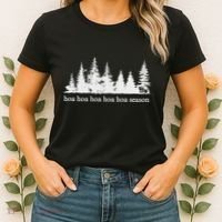 Hoa Hoa Hoa Hoa Hoa Cozy Season Twilight Lover Pine Forest Women's T-Shirt thumb 2