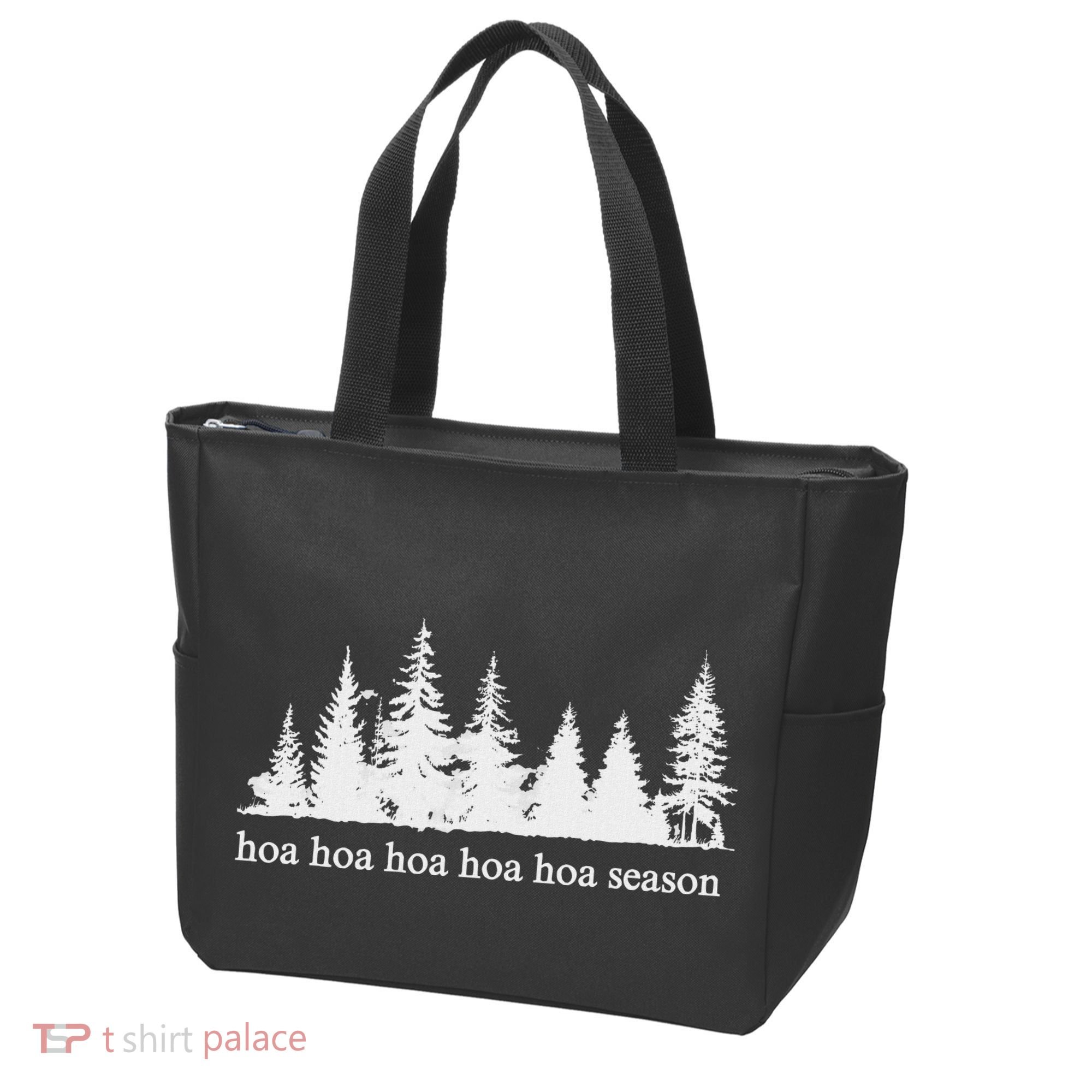 Hoa Hoa Hoa Hoa Hoa Cozy Season Twilight Lover Pine Forest Tote Bag