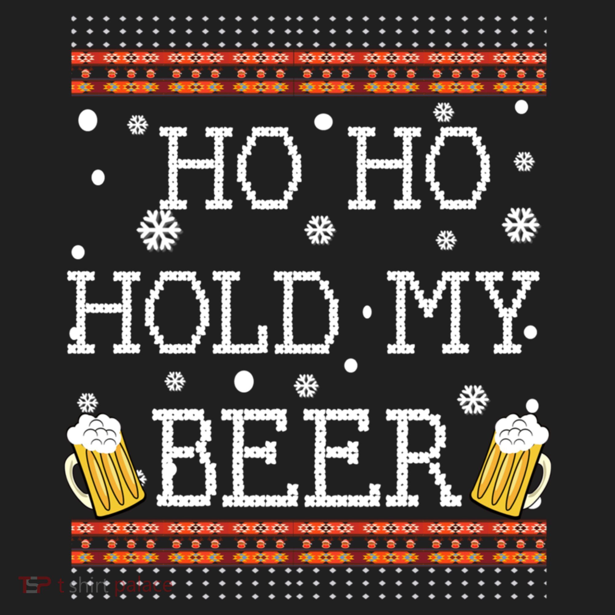 Ho Ho Hold My Beer-Ugly Christmas Drinking Sweater Tumbler
