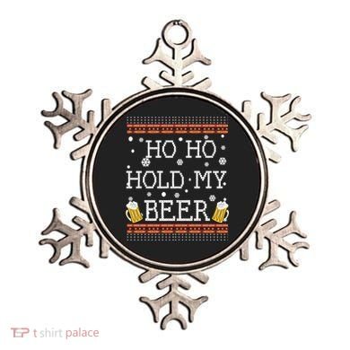 Ho Ho Hold My Beer-Ugly Christmas Drinking Sweater Ornament