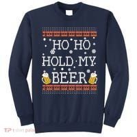 Ho Ho Hold My Beer-Ugly Christmas Drinking Sweater Sweatshirt thumb 0