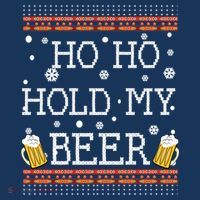 Ho Ho Hold My Beer-Ugly Christmas Drinking Sweater Women's Hoodie thumb 2