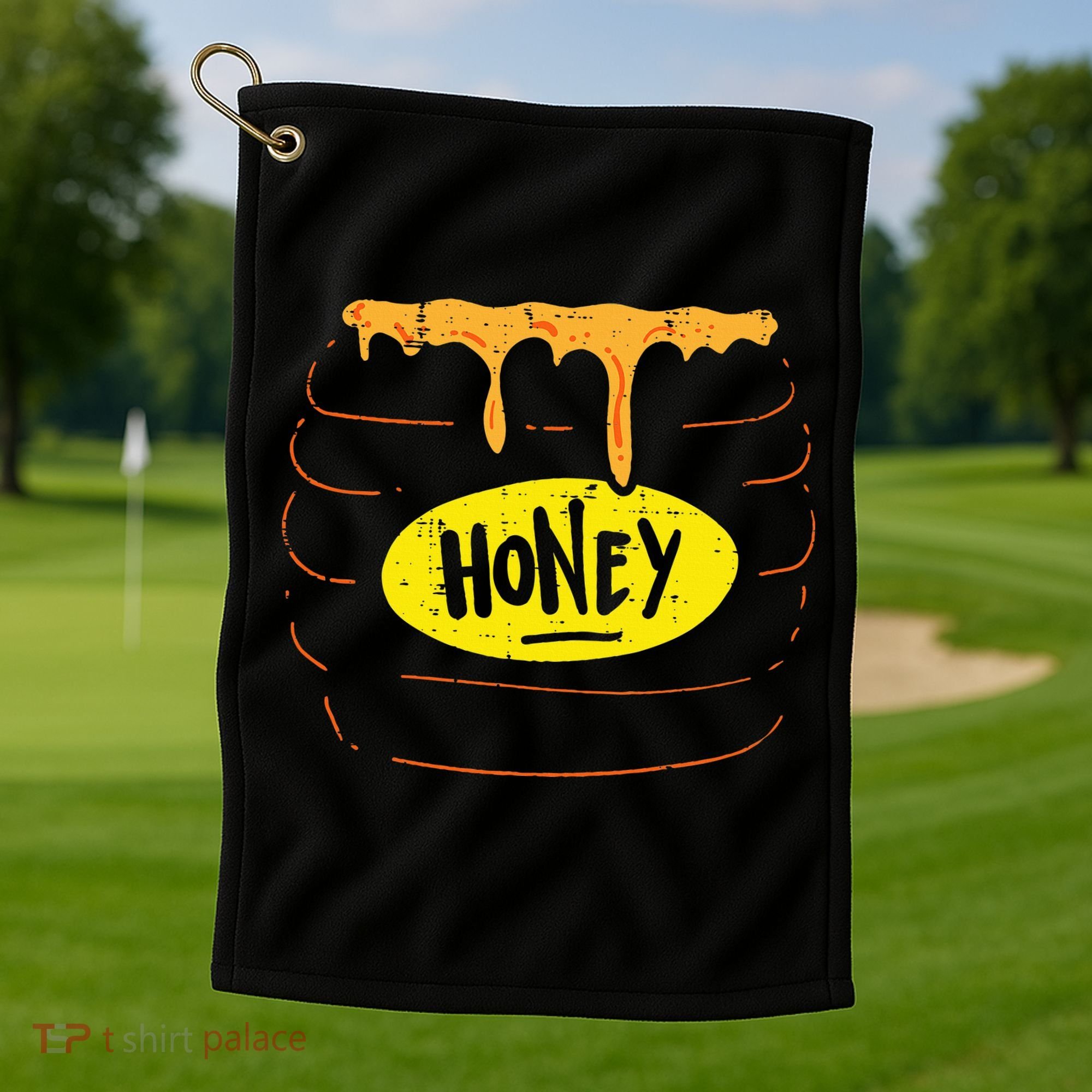 Hilarious Halloween Honey Pot Costume Sweet and Playful Golf Towel
