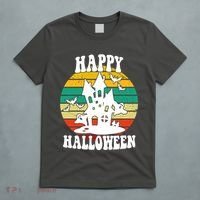 Happy Halloween Hunted House Vintage T-Shirt thumb 5