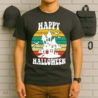 Happy Halloween Hunted House Vintage T-Shirt thumb 6