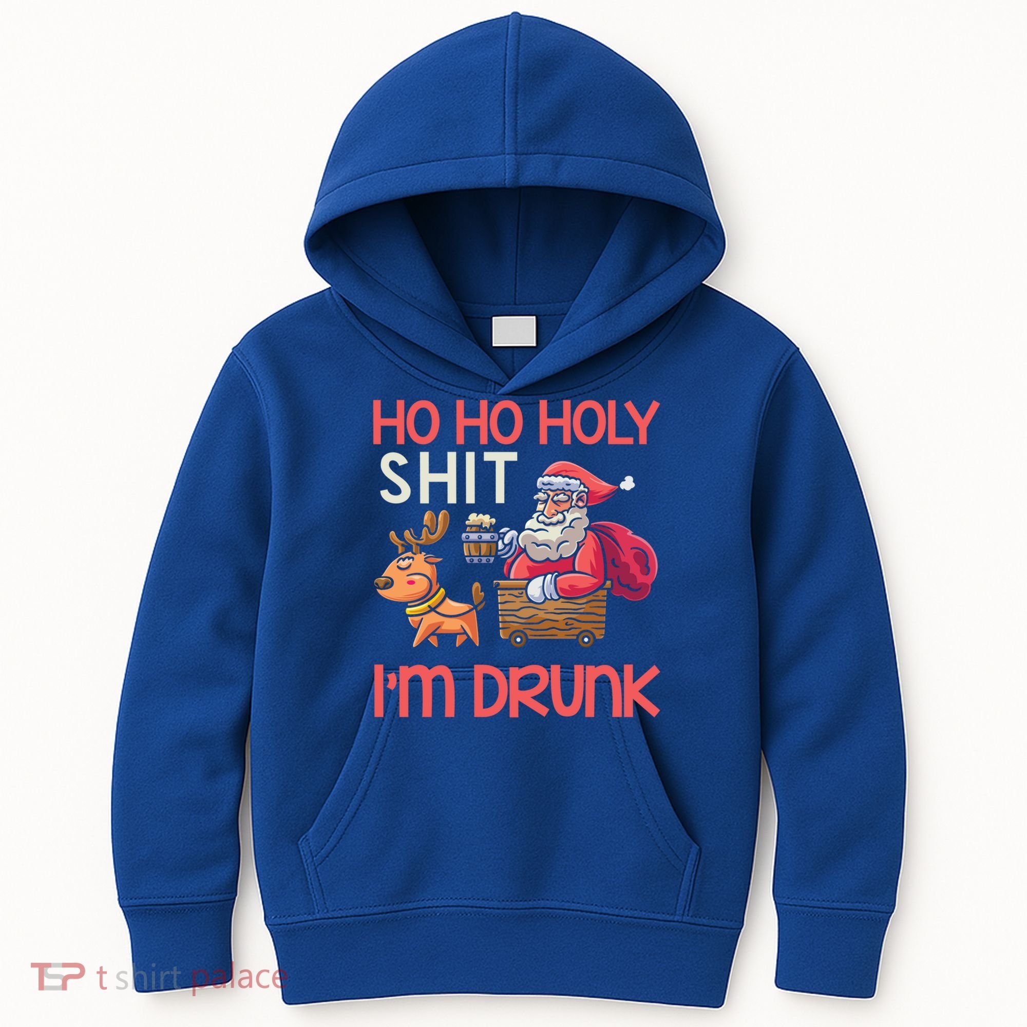 Ho Ho Holy Shit IM Drunk Funny Christmas Ing Cute Gift Kids Hoodie