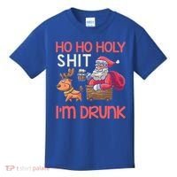 Ho Ho Holy Shit IM Drunk Funny Christmas Ing Cute Gift Kids T-Shirt thumb 0