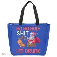 Ho Ho Holy Shit IM Drunk Funny Christmas Ing Cute Gift Tote Bag thumb 0