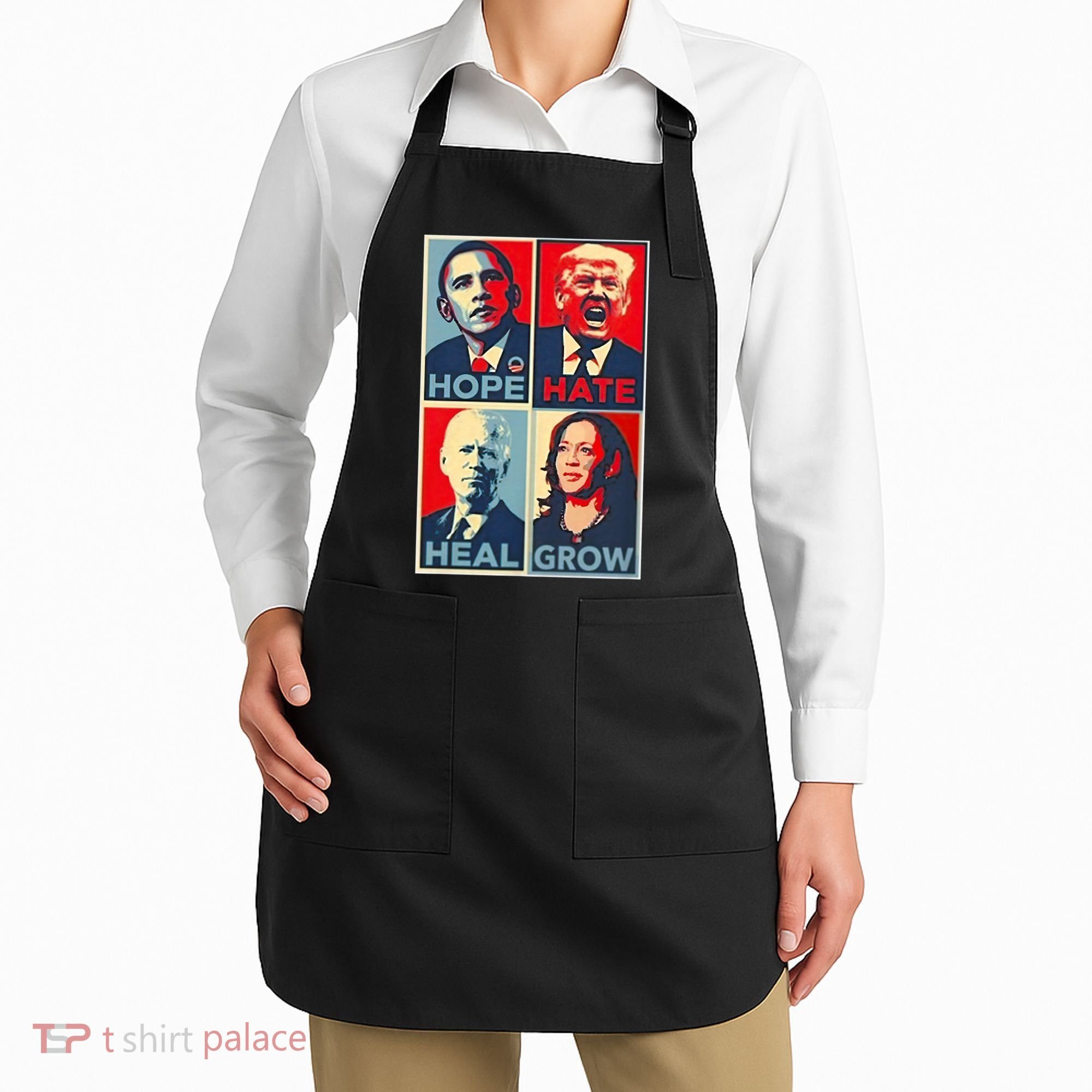 Hope Hate Heal Grow Apron