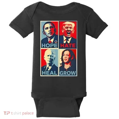 Hope Hate Heal Grow Baby Bodysuit