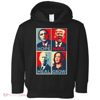 Hope Hate Heal Grow Toddler Hoodie