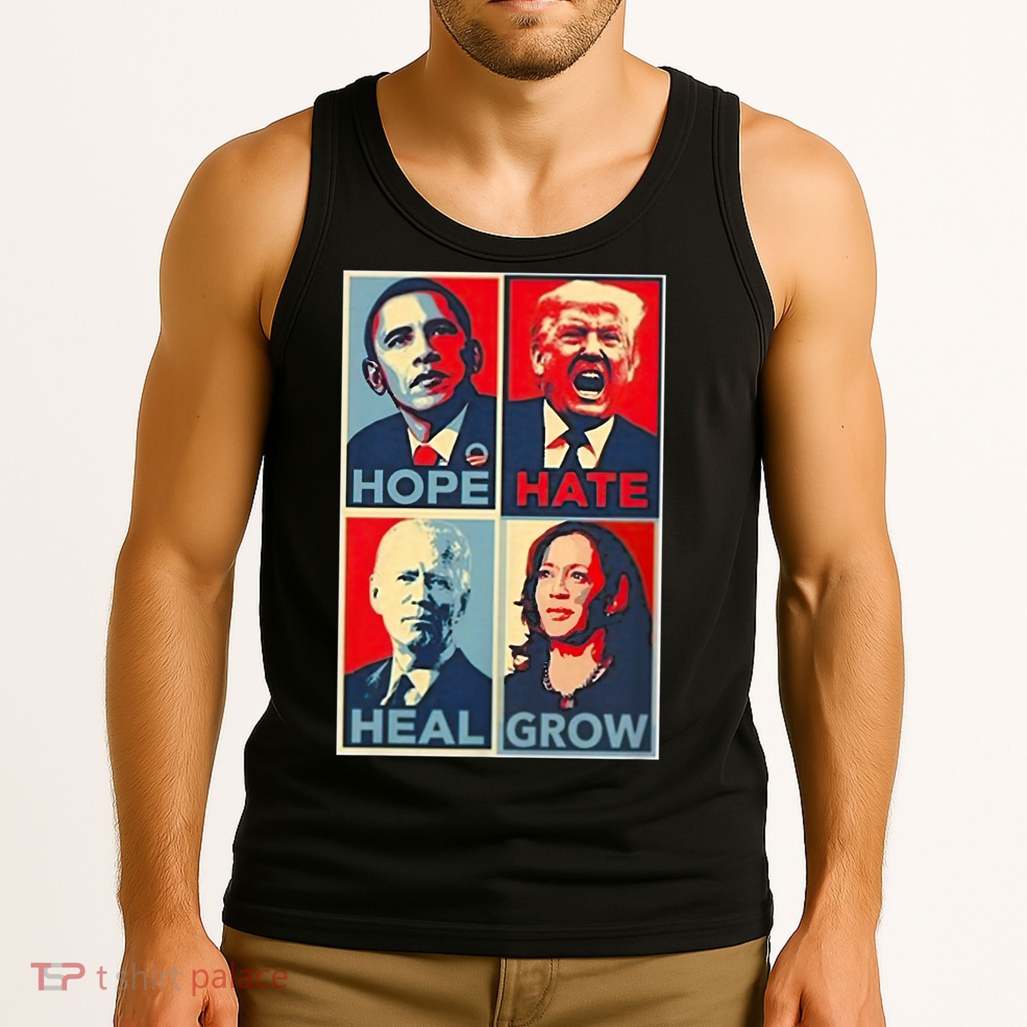 Hope Hate Heal Grow Tank Top