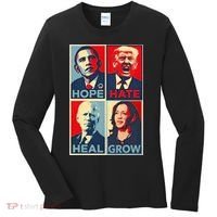 Hope Hate Heal Grow Women's Long Sleeve Shirt thumb 0