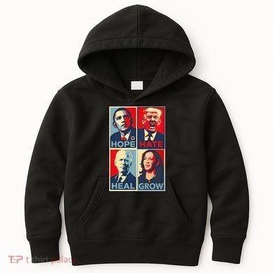 Hope Hate Heal Grow Kids Hoodie