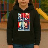 Hope Hate Heal Grow Kids Hoodie thumb 3