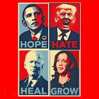 Hope Hate Heal Grow Santa Hat thumb 1
