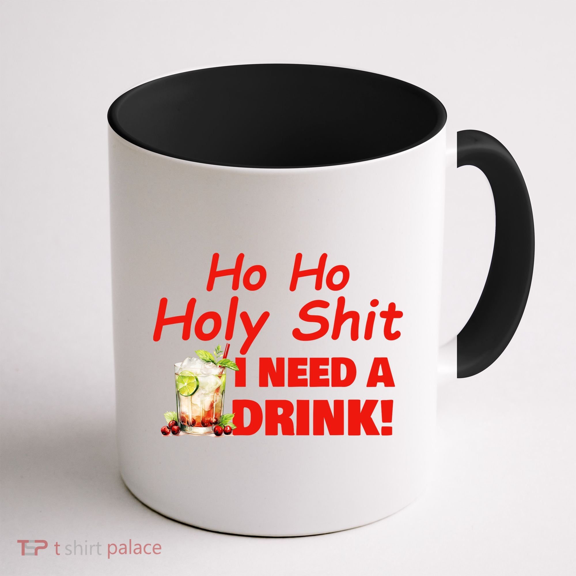 Ho Ho Holy I Need A Drink Funny Christmas Santa Claus Coffee Mug