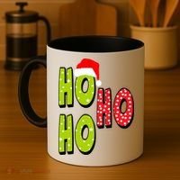 Ho Ho Ho Merry Christmas Festive Coffee Mug thumb 4