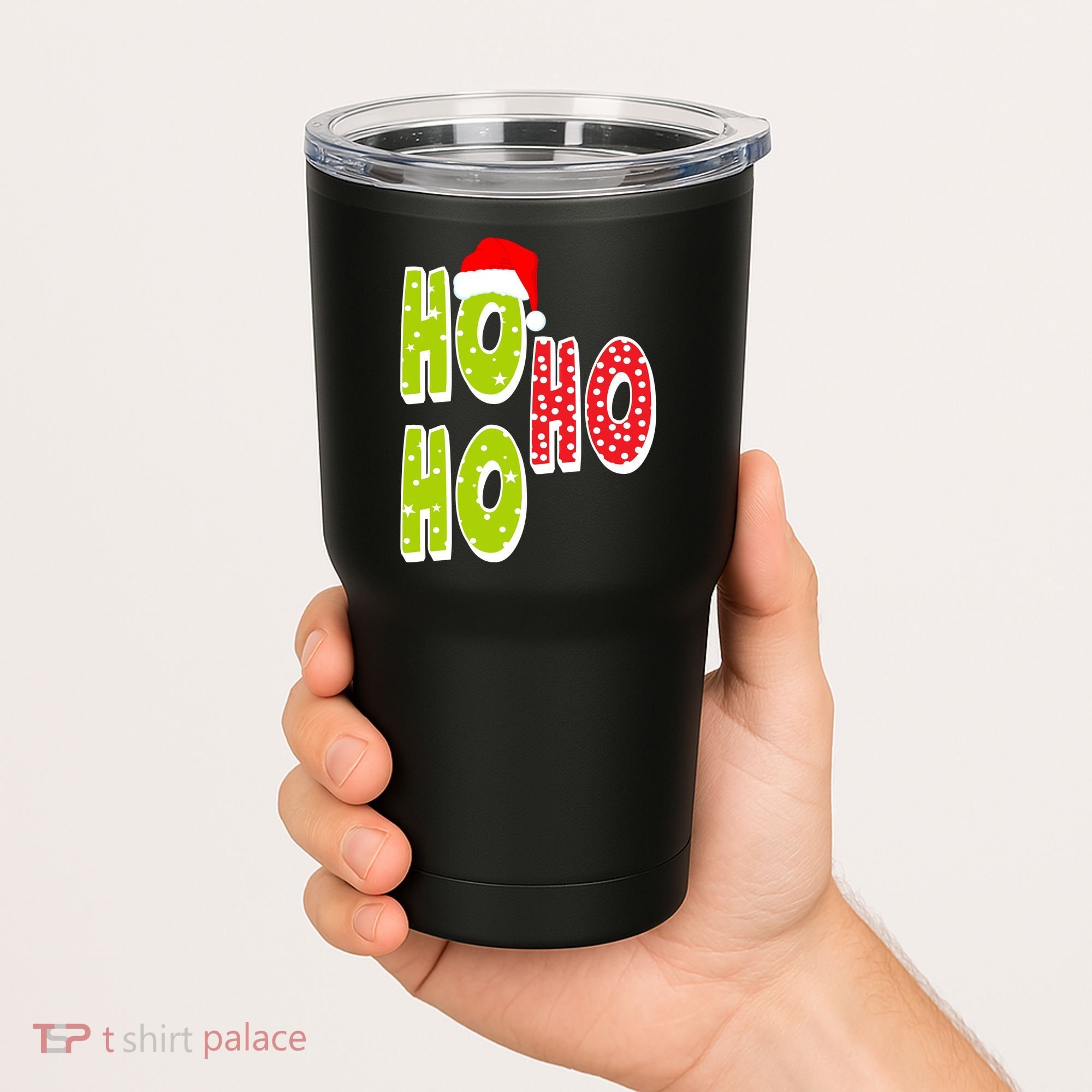 Ho Ho Ho Merry Christmas Festive Tumbler