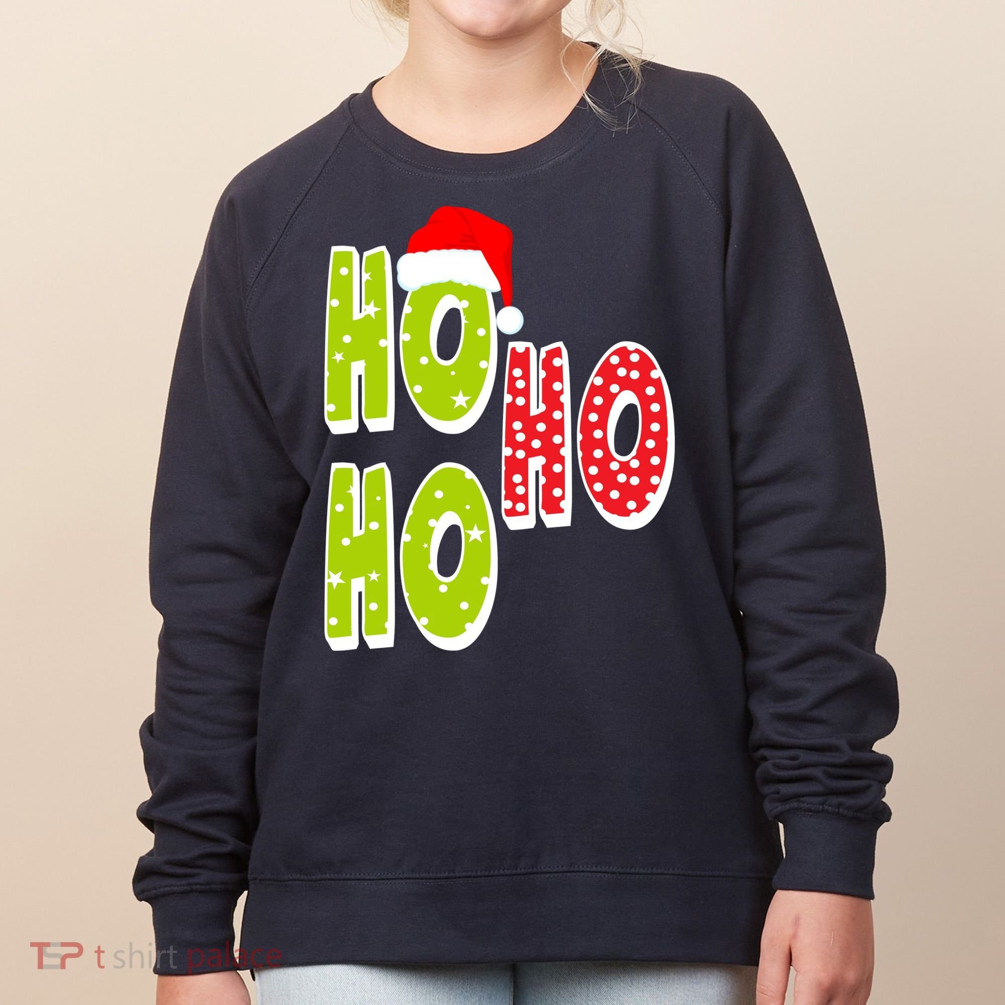 Ho Ho Ho Merry Christmas Festive Women's Sweatshirt