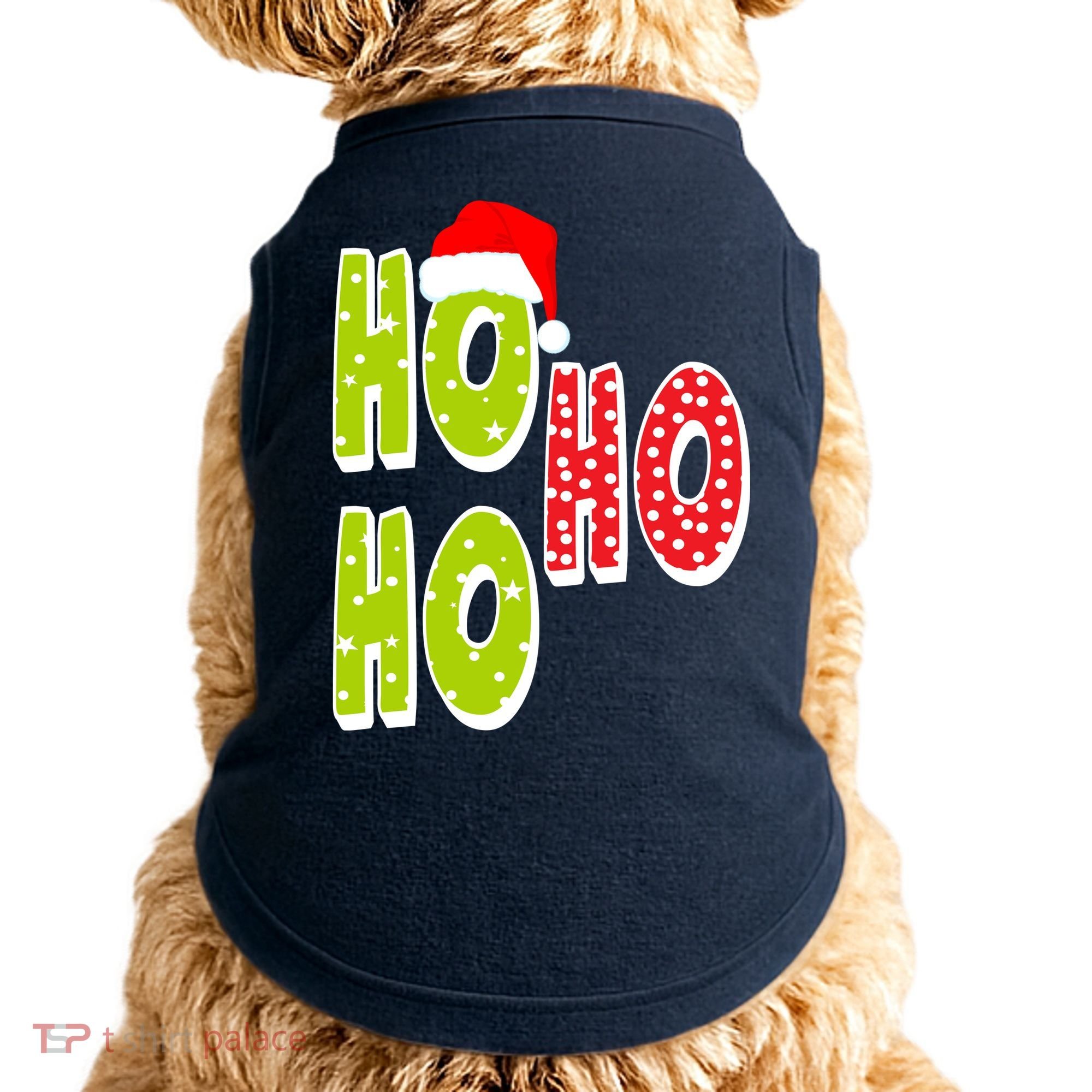Ho Ho Ho Merry Christmas Festive Doggie Tank