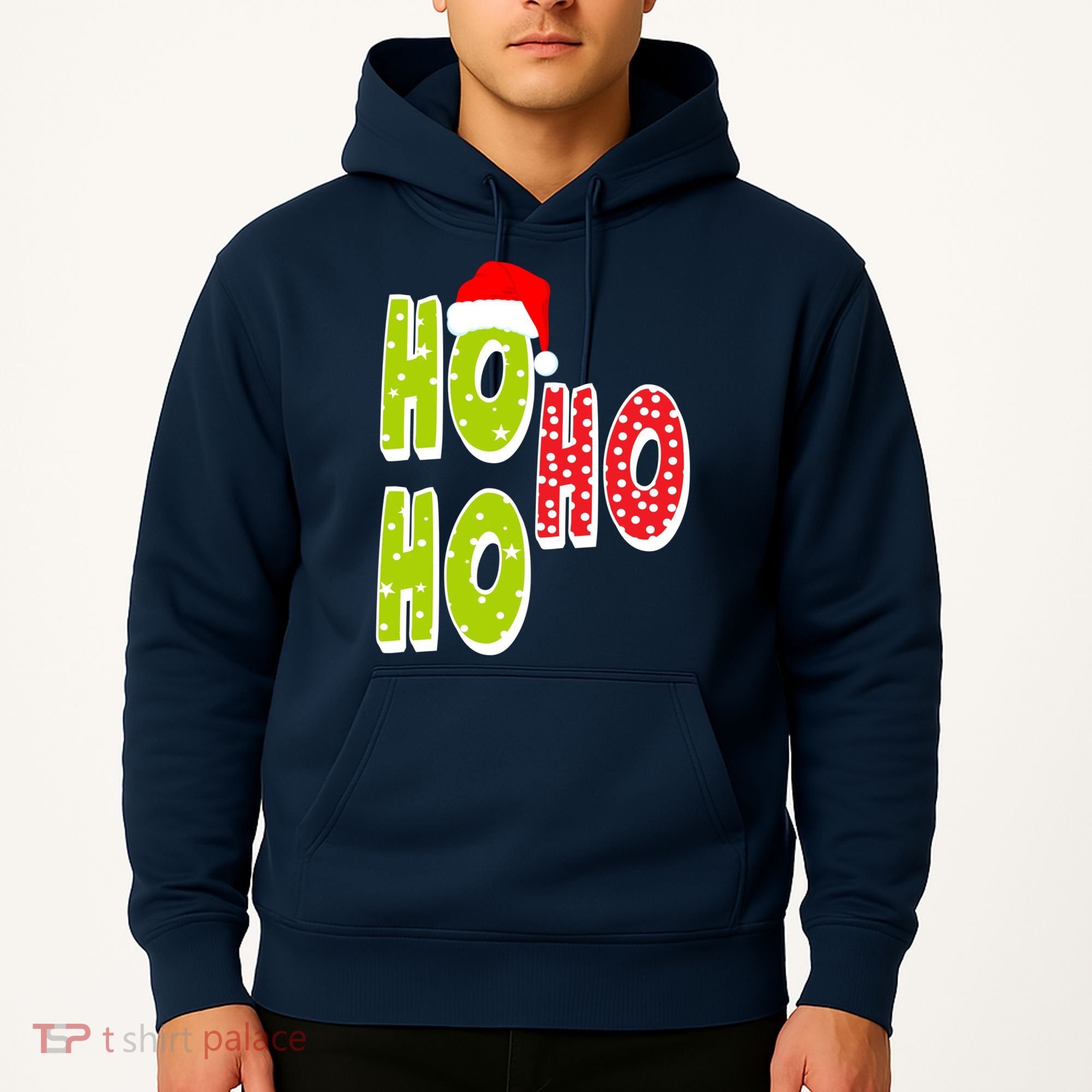 Ho Ho Ho Merry Christmas Festive Hoodie