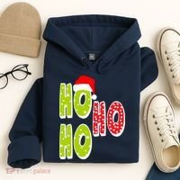 Ho Ho Ho Merry Christmas Festive Hoodie thumb 4
