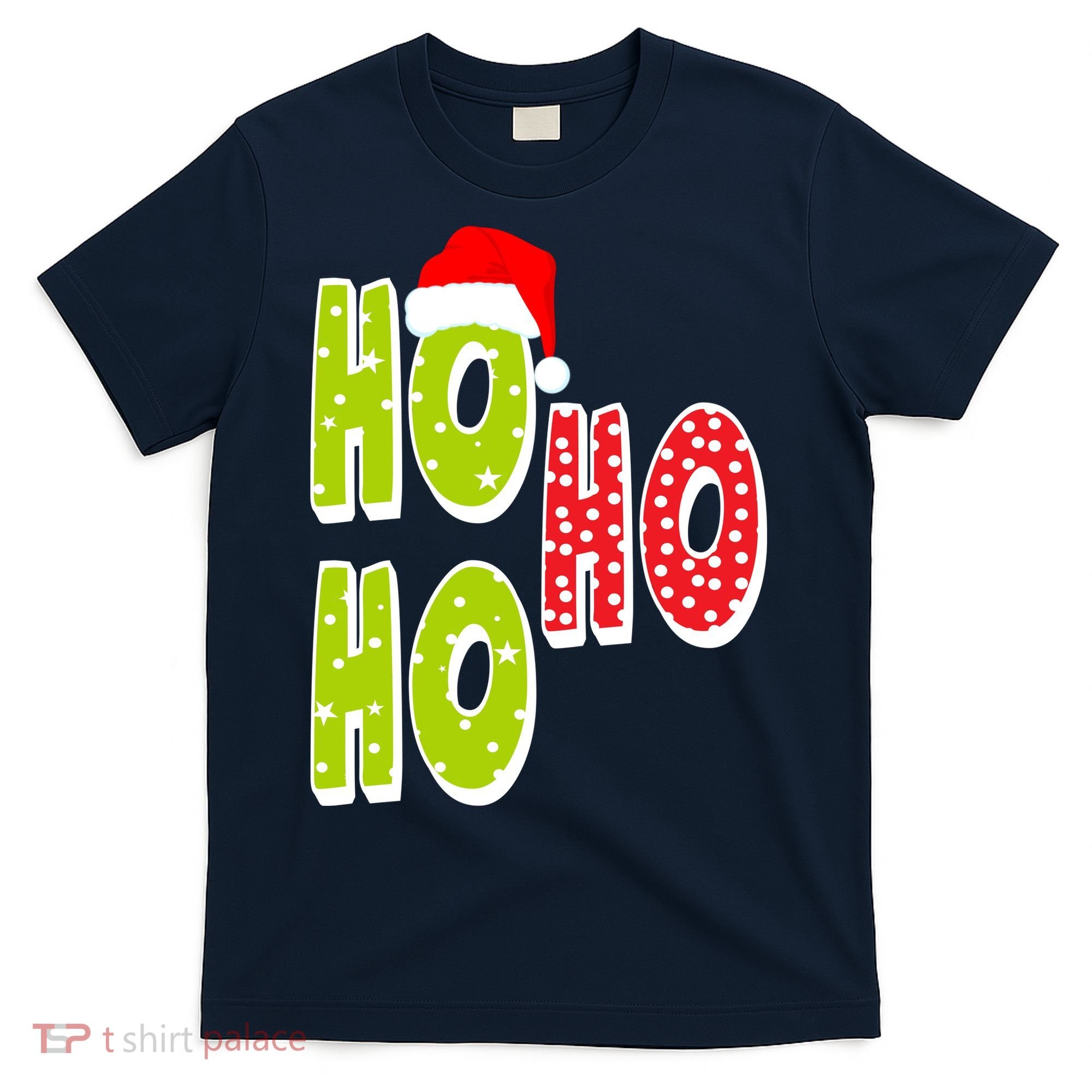 Ho Ho Ho Merry Christmas Festive T-Shirt