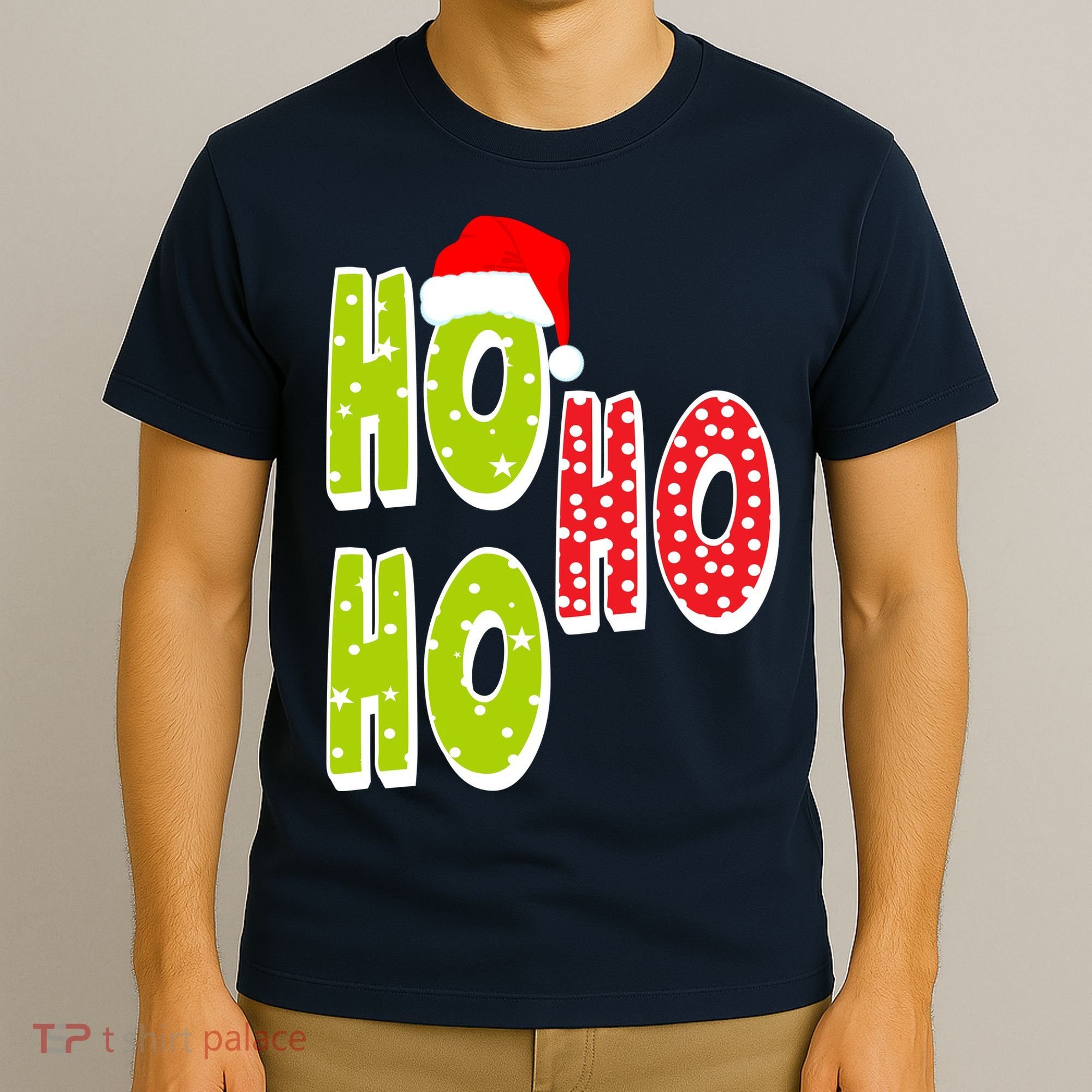 Ho Ho Ho Merry Christmas Festive T-Shirt