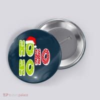 Ho Ho Ho Merry Christmas Festive Button thumb 0