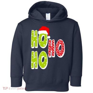 Ho Ho Ho Merry Christmas Festive Toddler Hoodie