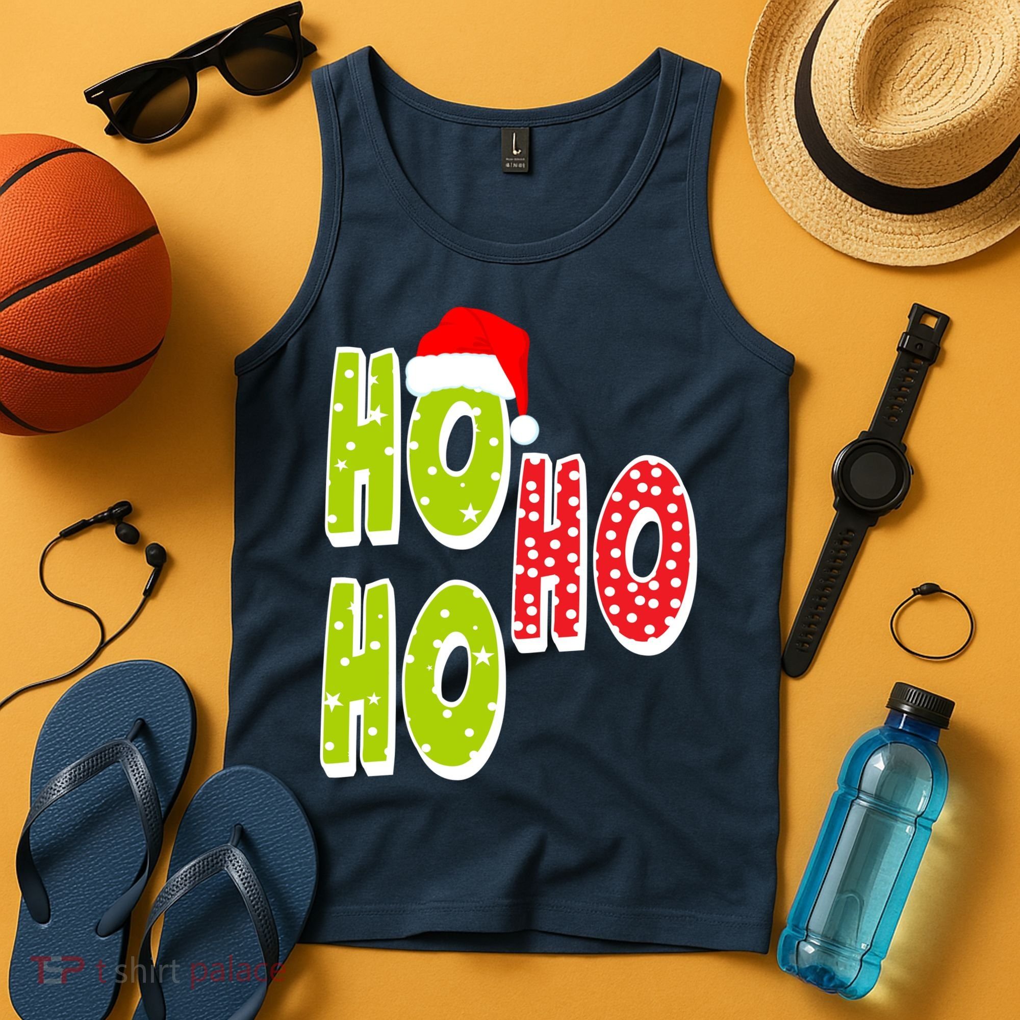 Ho Ho Ho Merry Christmas Festive Tank Top