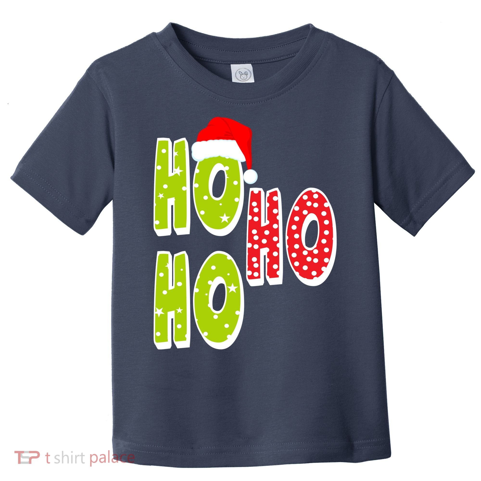 Ho Ho Ho Merry Christmas Festive Toddler T-Shirt