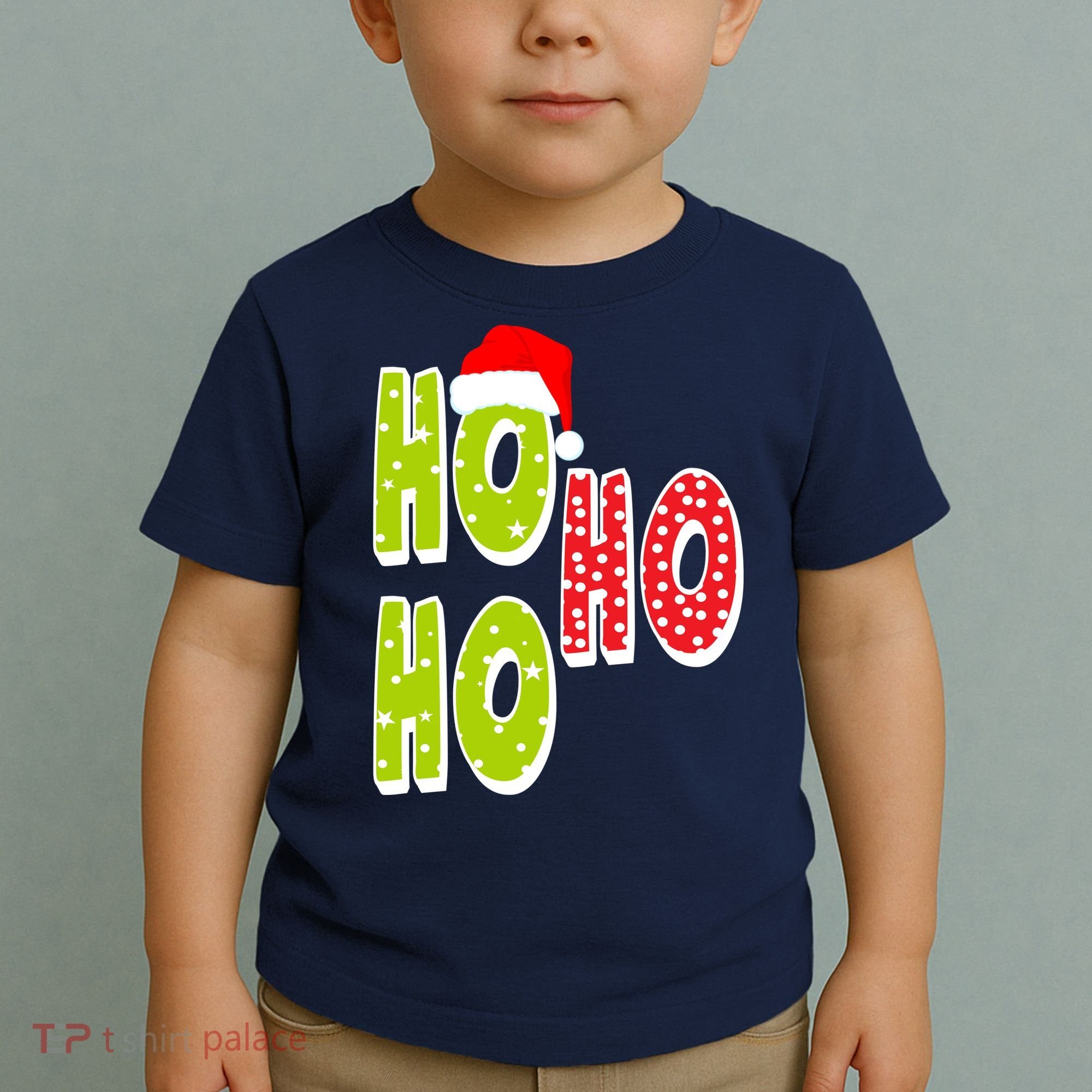Ho Ho Ho Merry Christmas Festive Toddler T-Shirt