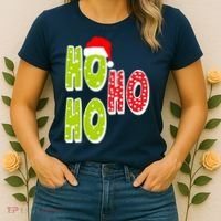 Ho Ho Ho Merry Christmas Festive Women's T-Shirt thumb 2