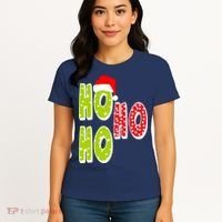 Ho Ho Ho Merry Christmas Festive Women's T-Shirt thumb 4